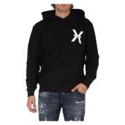 Katoenen Hoodie Richmond , Black , Heren