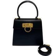 Pre-owned Leather handbags Salvatore Ferragamo Pre-owned , Black , Dam...