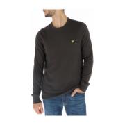 Grijze Gebreide Ronde Hals Trui Lyle & Scott , Gray , Heren