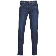 Slim-Fit Donkerblauwe Katoenen Jeans Diesel , Blue , Heren