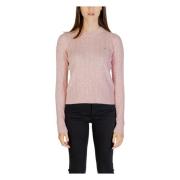 Roze Lange Mouw Gebreid Tommy Hilfiger , Pink , Dames