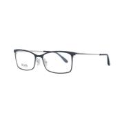 Zwarte Metalen Rechthoekige Optische Frames Hugo Boss , Black , Dames