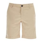 Tencel Gabardine Bermuda Punch Shorts Vilebrequin , Beige , Heren