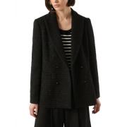 Elegante Zwarte Lamé Blazer Farina Pennyblack , Black , Dames