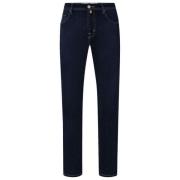 Donkerblauwe Slim Fit Stretch Jeans Jacob Cohën , Blue , Heren