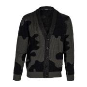 Heren Cardigan. Regular fit, lange mouw. Dondup , Gray , Heren