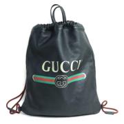 Pre-owned Leather shoulder-bags Gucci Vintage , Black , Dames