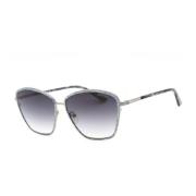 Grijze Metalen Zonnebril met Degraded Lenzen Guess , Gray , Dames