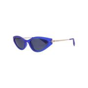 Blauwe Cat Eye Gepolariseerde Zonnebril Polaroid , Blue , Dames