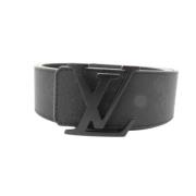 Pre-owned Leather belts Louis Vuitton Vintage , Black , Dames