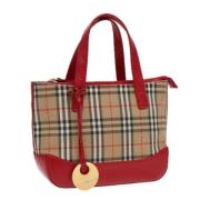 Pre-owned Canvas handbags Burberry Vintage , Beige , Dames