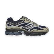 Heren hardloopschoenen, ademende stof en leer Saucony , Gray , Heren