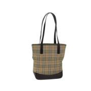 Pre-owned Canvas totes Burberry Vintage , Beige , Dames