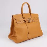 Pre-owned Leather handbags Hermès Vintage , Brown , Dames