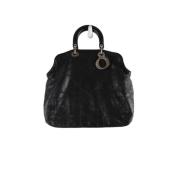 Pre-owned Leather dior-bags Dior Vintage , Black , Dames