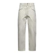 Ecru Denim Jeans met Gewatteerde Zakken Isabel Marant , Beige , Dames