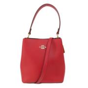 Pre-owned Leather handbags Coach Pre-owned , Red , Dames