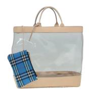 Pre-owned Vinyl totes Burberry Vintage , Gray , Dames