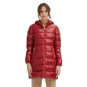 Ultra Lichtgewicht Hooded Pufferjas Centogrammi , Red , Dames