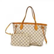 Pre-owned Fabric louis-vuitton-bags Louis Vuitton Vintage , White , Da...