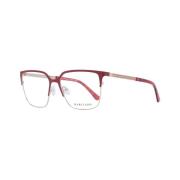 Burgundy Square Metal Optische Monturen Guess , Red , Dames