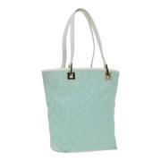 Pre-owned Canvas gucci-bags Gucci Vintage , Blue , Dames