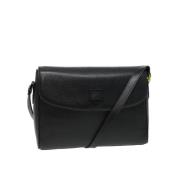 Pre-owned Leather shoulder-bags Burberry Vintage , Black , Dames