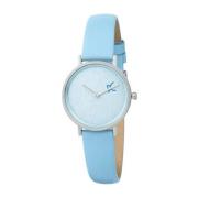 Elegante Dames Analoge Horloge Blauw Leer Pierre Cardin , Gray , Dames