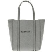 Pre-owned Leather balenciaga-bags Balenciaga Vintage , Gray , Dames