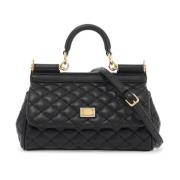 Gewatteerde Nappa Leren Handtas Dolce & Gabbana , Black , Dames