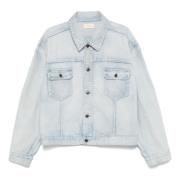 Denimjack met klassieke details The Row , Blue , Heren