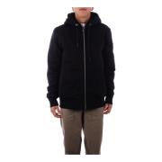 Zwarte Hoodiejas met ritssluitingzakken Moose Knuckles , Black , Heren