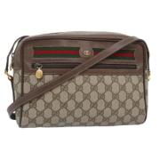 Pre-owned Leather gucci-bags Gucci Vintage , Beige , Dames