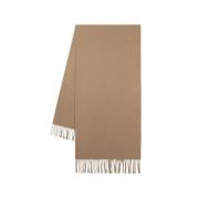 Elegante Wollen Sjaal in Camel TotêMe , Beige , Dames