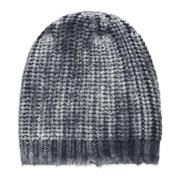 Grijze Wol Kasjmier Beanie Gevlochten Patroon Avant Toi , Gray , Dames