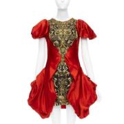 Pre-owned Silk dresses Alexander McQueen Pre-owned , Red , Dames