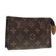 Pre-owned Canvas pouches Louis Vuitton Vintage , Brown , Dames