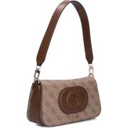 Stijlvolle Bruine Schoudertas Mietta Guess , Brown , Dames