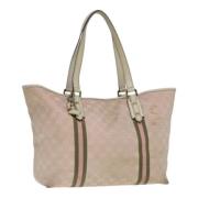 Pre-owned Canvas totes Gucci Vintage , Pink , Dames