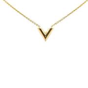 Pre-owned Metal necklaces Louis Vuitton Vintage , Yellow , Dames