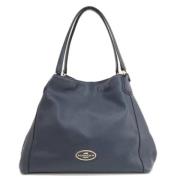 Pre-owned Leather shoulder-bags Coach Pre-owned , Blue , Dames