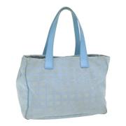 Pre-owned Nylon totes Chanel Vintage , Blue , Dames