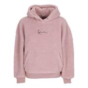 Metal Signature Teddy Hoodie Karl Kani , Pink , Dames