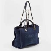 Pre-owned Canvas chanel-bags Chanel Vintage , Blue , Dames