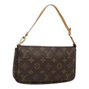 Pre-owned Canvas pouches Louis Vuitton Vintage , Brown , Dames