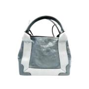 Pre-owned Leather handbags Balenciaga Vintage , Gray , Dames