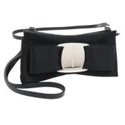 Pre-owned Canvas shoulder-bags Salvatore Ferragamo Pre-owned , Black ,...