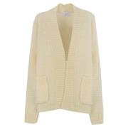 Gestreepte Mohair Vest Roomwit MVP wardrobe , Beige , Dames