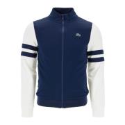 Sweatshirt met Contrasterende Mouwen Lacoste , Blue , Heren