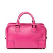 Pre-owned Leather handbags Loewe Pre-owned , Pink , Dames